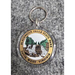 Blackwater Falls State Park Souvenir Keychain Davis West Virginia Waterfall